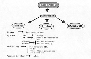 Tableau V - Risque potentiel dans le milieu souterrain: incendie
