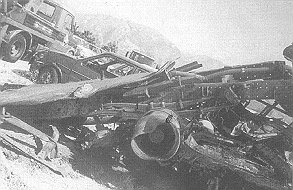 Fig. 7a - The tank-truck after explosion.