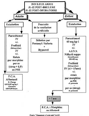 Tableau VIII - Le mode de survenue ou le contexte de la douleur. La douleur post-opératoire