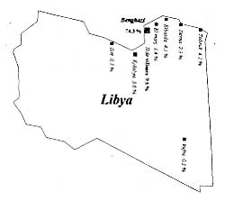Fig. 2 - Geographical distribution of patients.