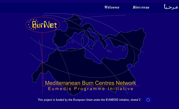 Fig. 3Home page of the BurNet Web Portal. To contact: www.Burnet.org
