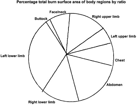 Fig. 5Distribution of BSA within the body sites.