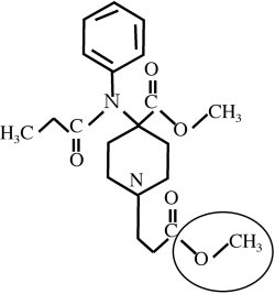 Fig. 1Structure of remifentanil.
