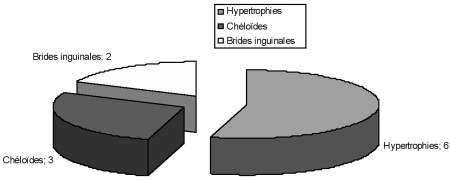 Fig. 5Types de s�quelles de l�abdomen et du pelvis.