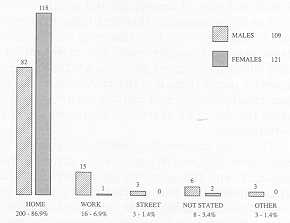 Fig. 3 Distribution by place of accident.