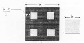 Fig. 3 If the skin graft is used as four segments the diffusion line will be 8b.